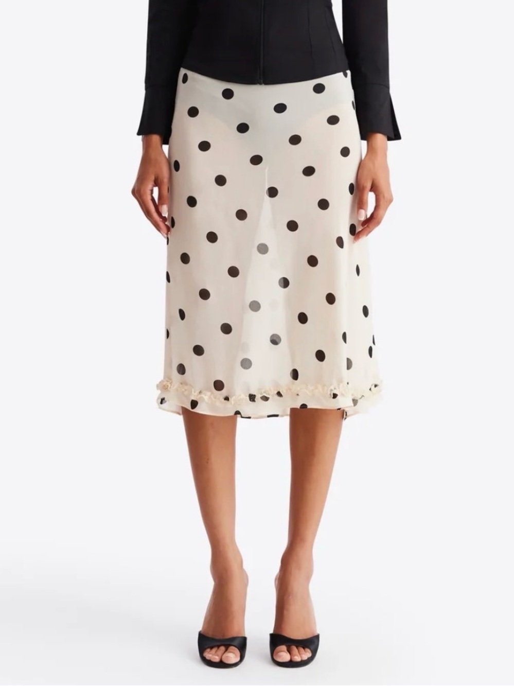 Susamusa London Meadow Skirt - Butter Polka Dot NWT